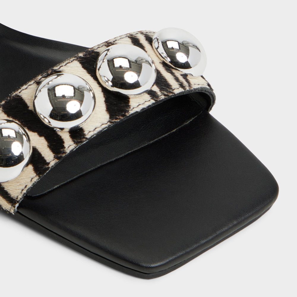 Aldo Katalena in White Black - Slide sandal