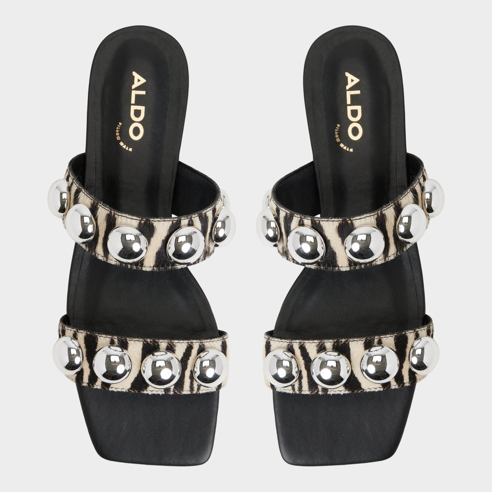 Aldo Katalena in White Black - Slide sandal