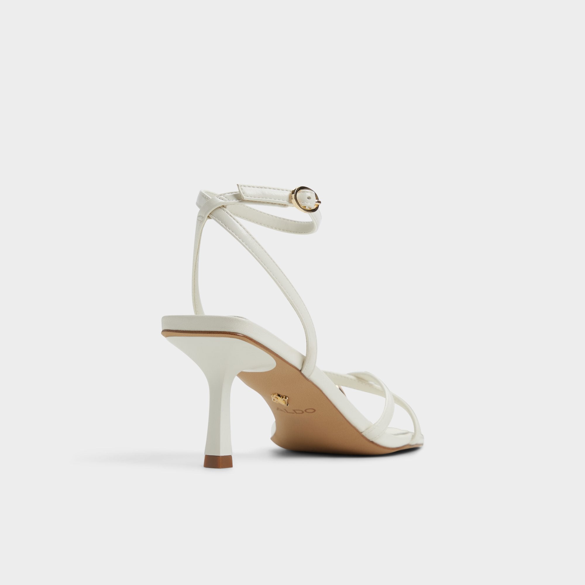 Aldo Elodiah White/Bone Women's Travel essentials - Strappy heeled sandal, Stiletto heel