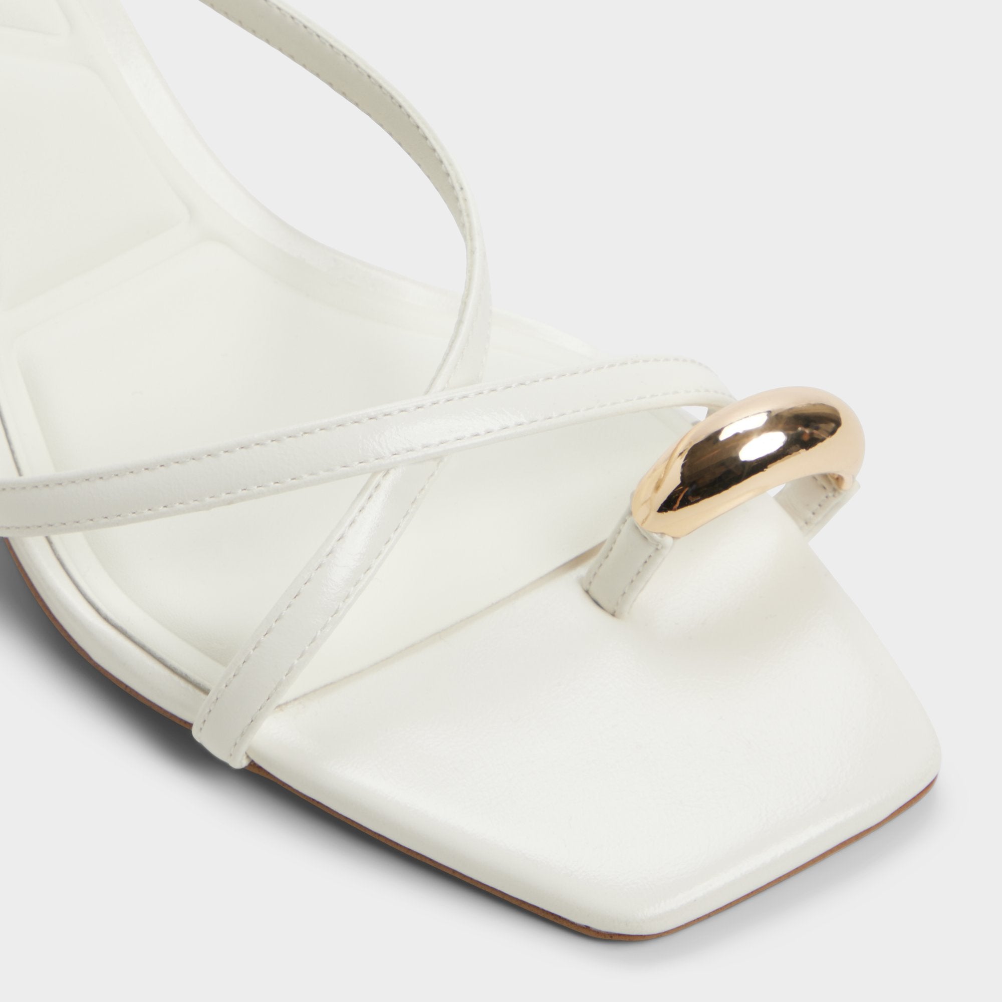 Aldo Elodiah White/Bone Women's Travel essentials - Strappy heeled sandal, Stiletto heel
