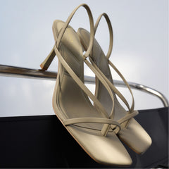Aldo Riva Other Green Women's Strappy sandals - Sling back heeled sandal, Stiletto heel