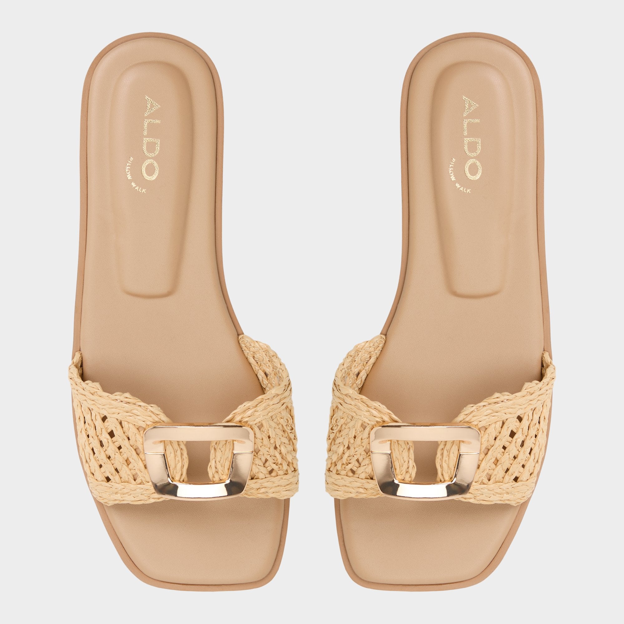 Aldo Tidella Natural Women's Flats - Slide sandal