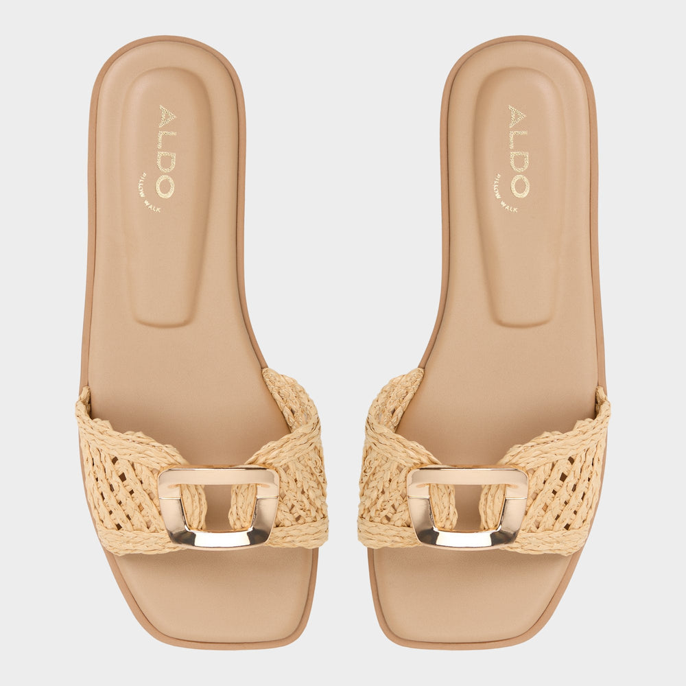 Aldo Tidella Natural Women's Flats - Slide sandal