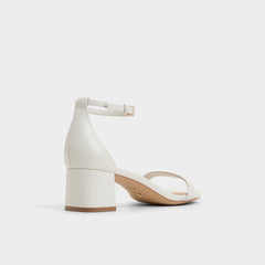Aldo Calliope White/Bone Women's Block heels - Heeled sandal, Block heel