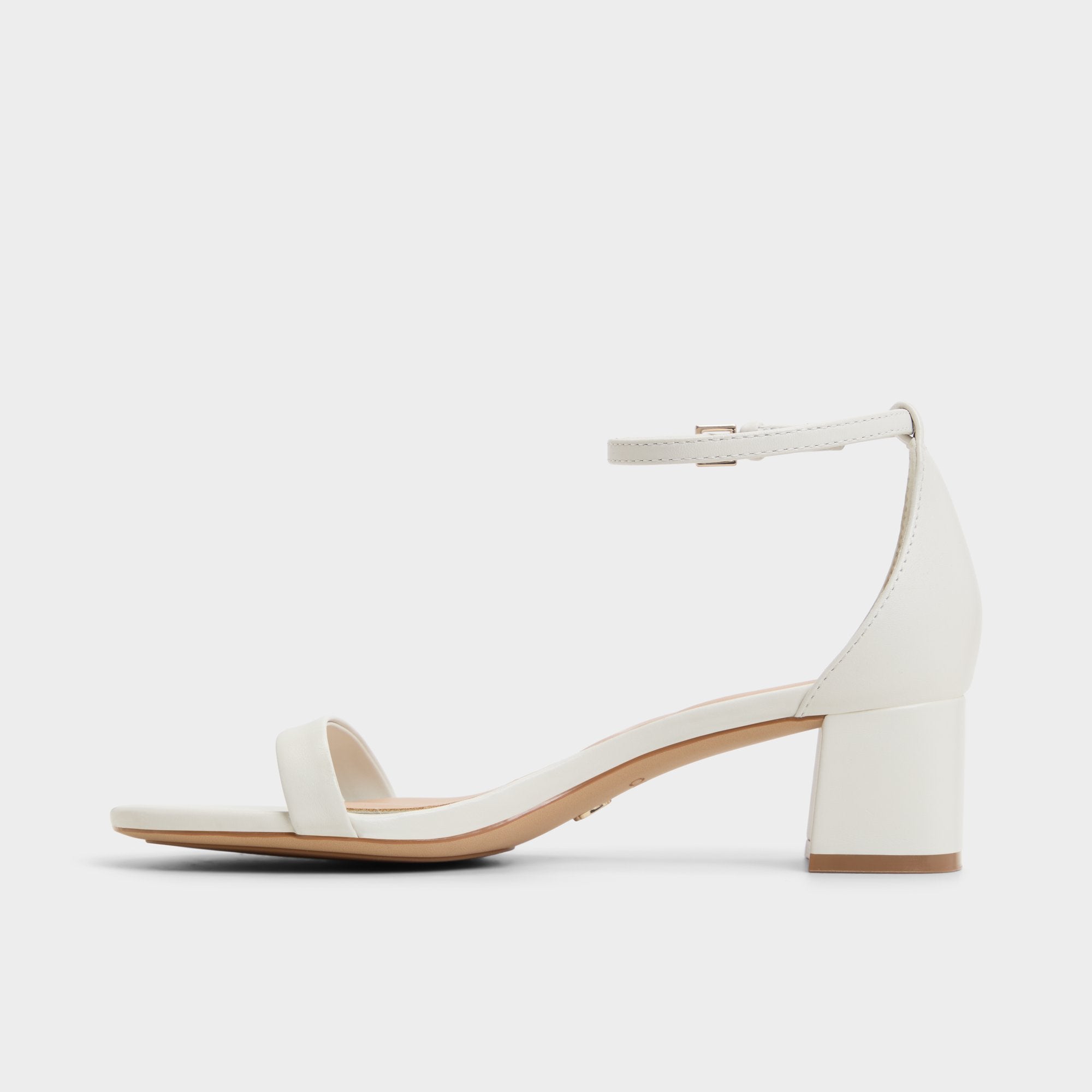 Aldo Calliope White/Bone Women's Block heels - Heeled sandal, Block heel