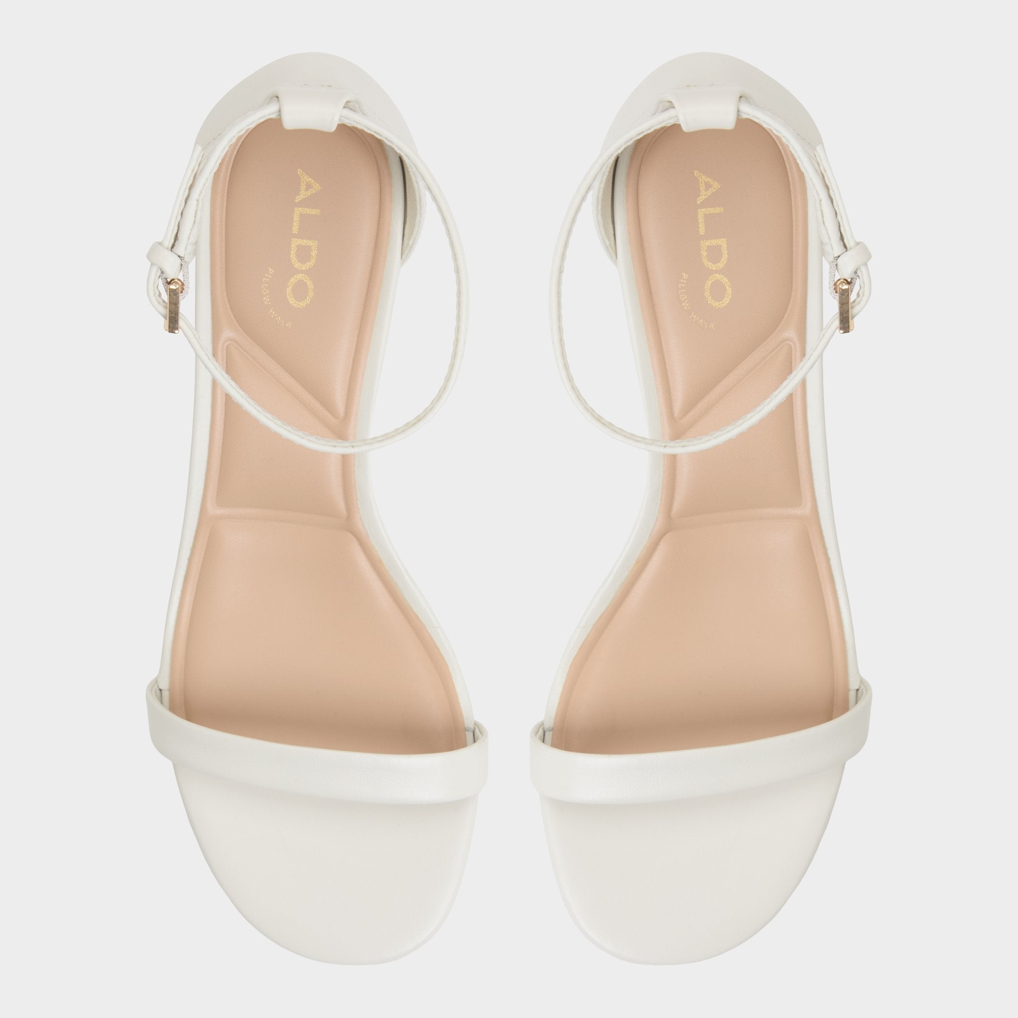 Aldo Calliope White/Bone Women's Block heels - Heeled sandal, Block heel
