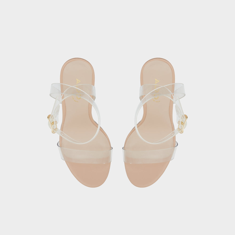 Aldo Aniwien Bone Women's Strappy sandals - Strappy heeled sandal, Block heel