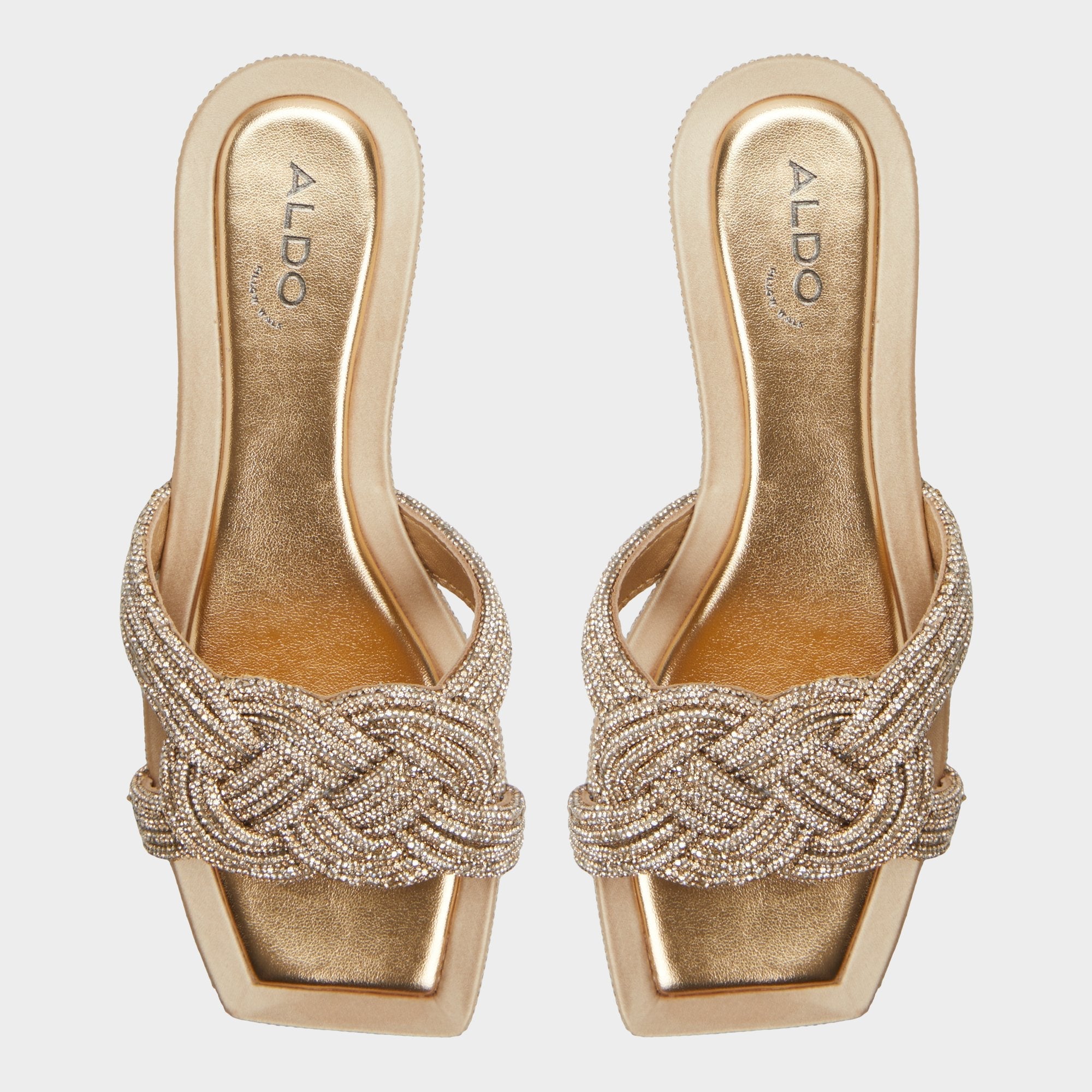 Aldo Karlina in Gold - Slide sandal