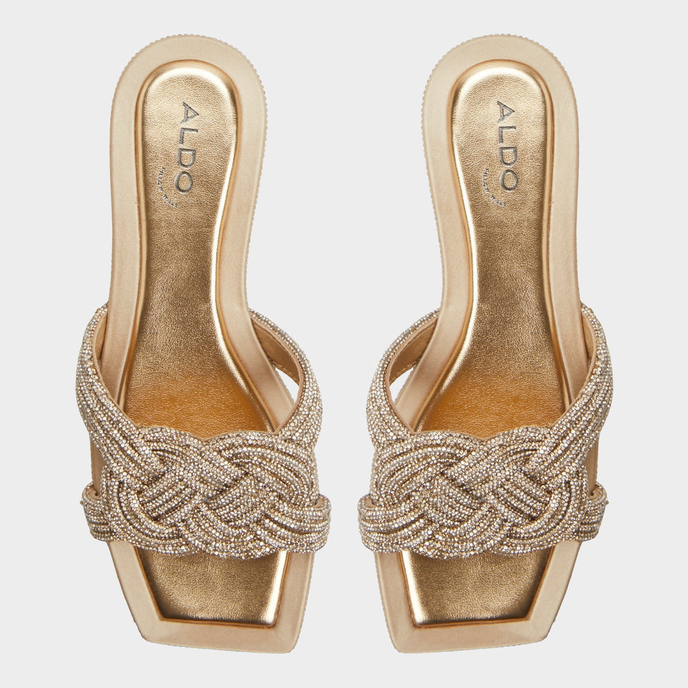 Aldo Karlina in Gold - Slide sandal