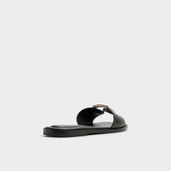 Aldo Tidella Black Women's Flats - Slide sandal