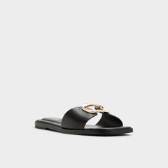 Aldo Tidella Black Women's Flats - Slide sandal