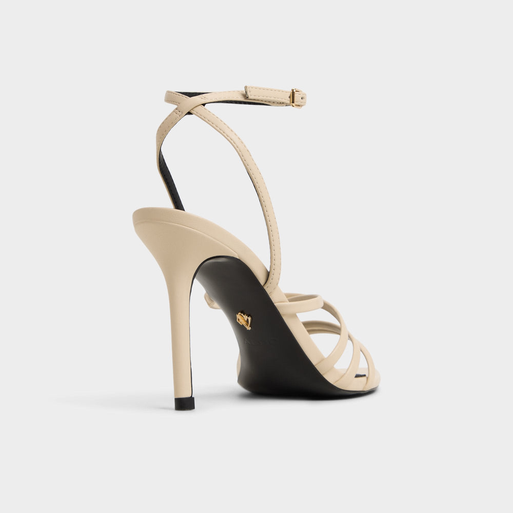 Aldo Solania Light Beige Women's Strappy sandals - Heeled sandal, Stiletto heel
