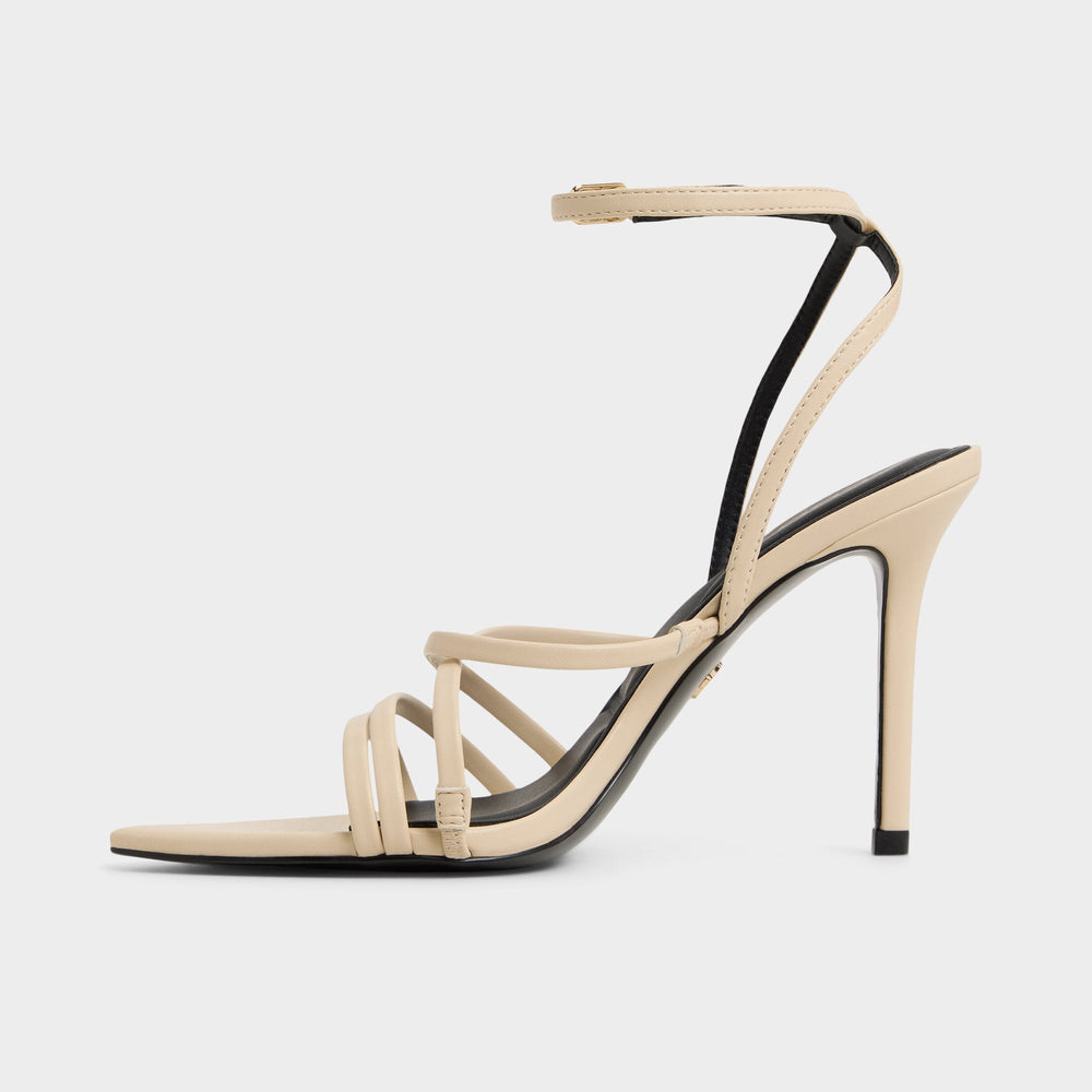 Aldo Solania Light Beige Women's Strappy sandals - Heeled sandal, Stiletto heel