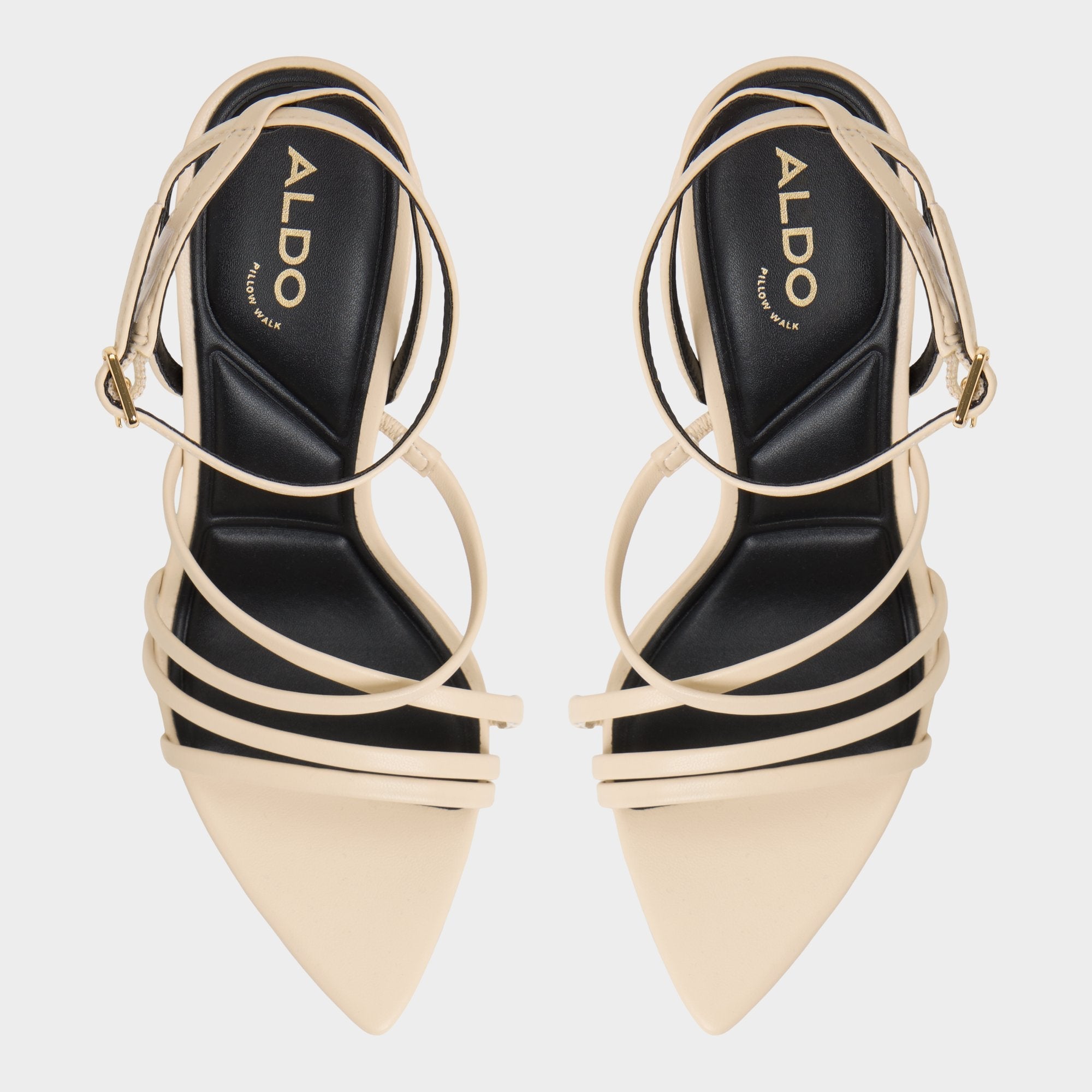Aldo Solania Light Beige Women's Strappy sandals - Heeled sandal, Stiletto heel