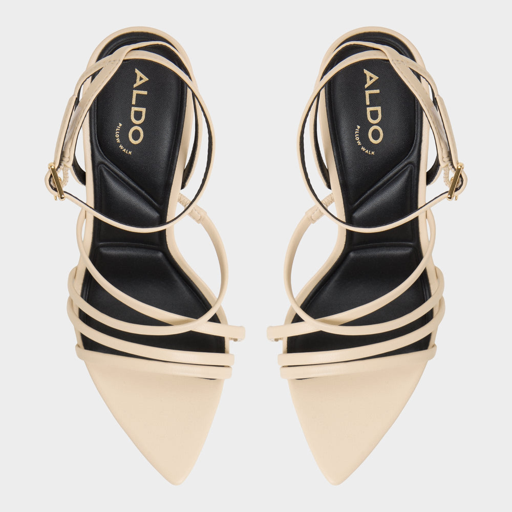 Aldo Solania Light Beige Women's Strappy sandals - Heeled sandal, Stiletto heel