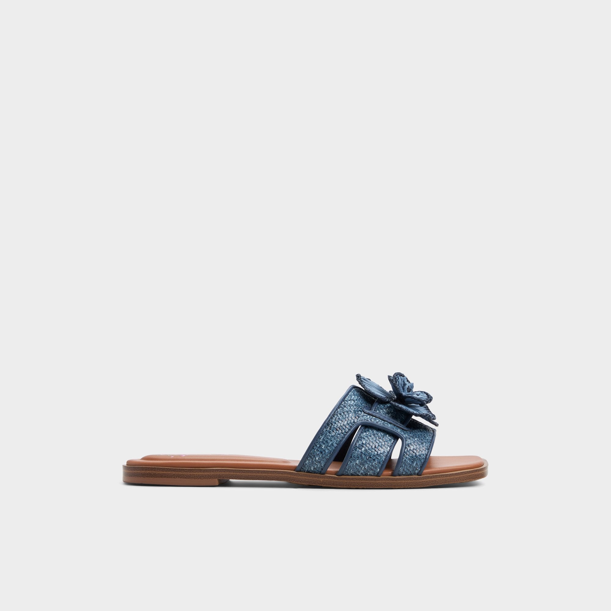 Aldo Seaflower Denim Women's Flats - Slide sandal