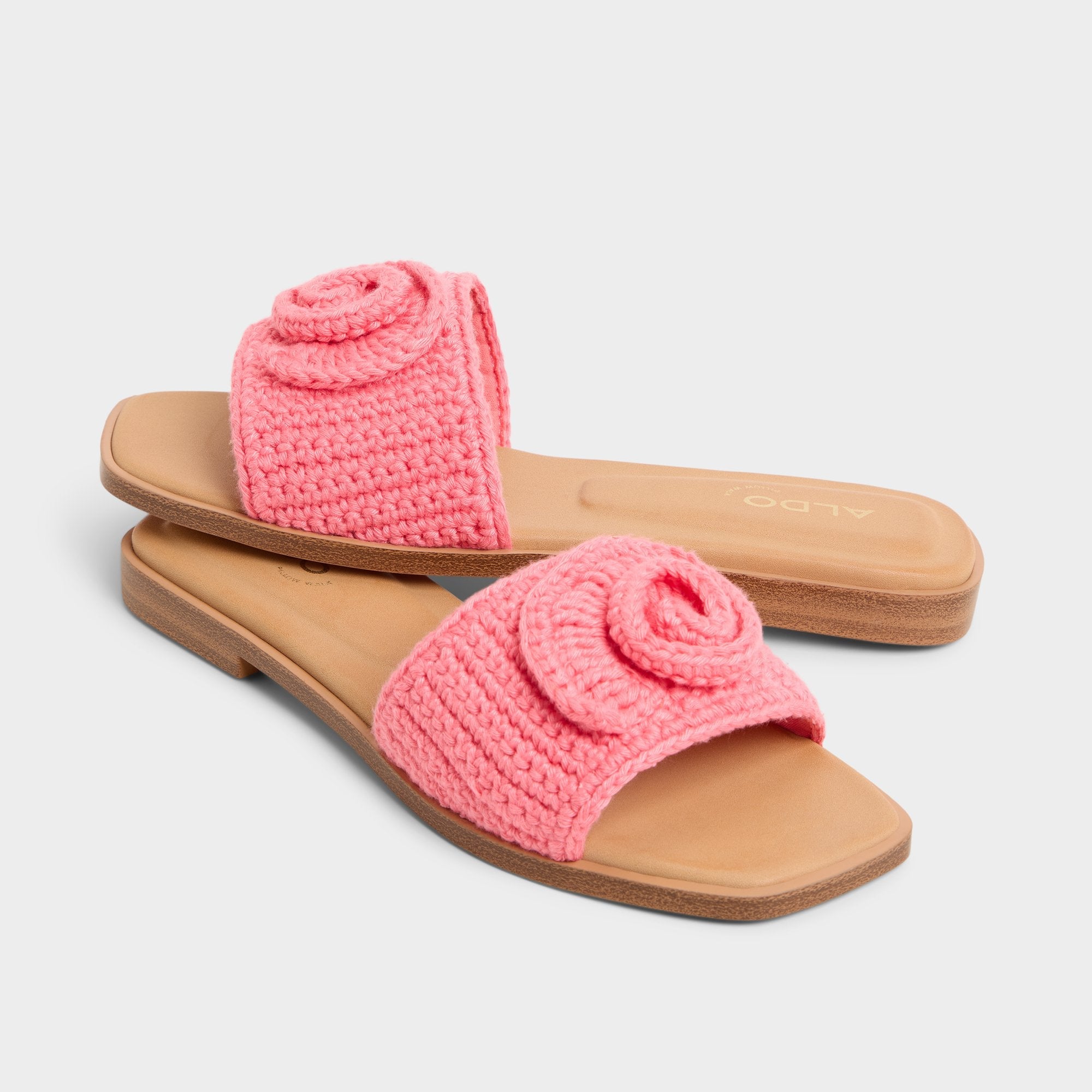 Aldo Sabbia Medium Pink Women's Flats - Slide sandal