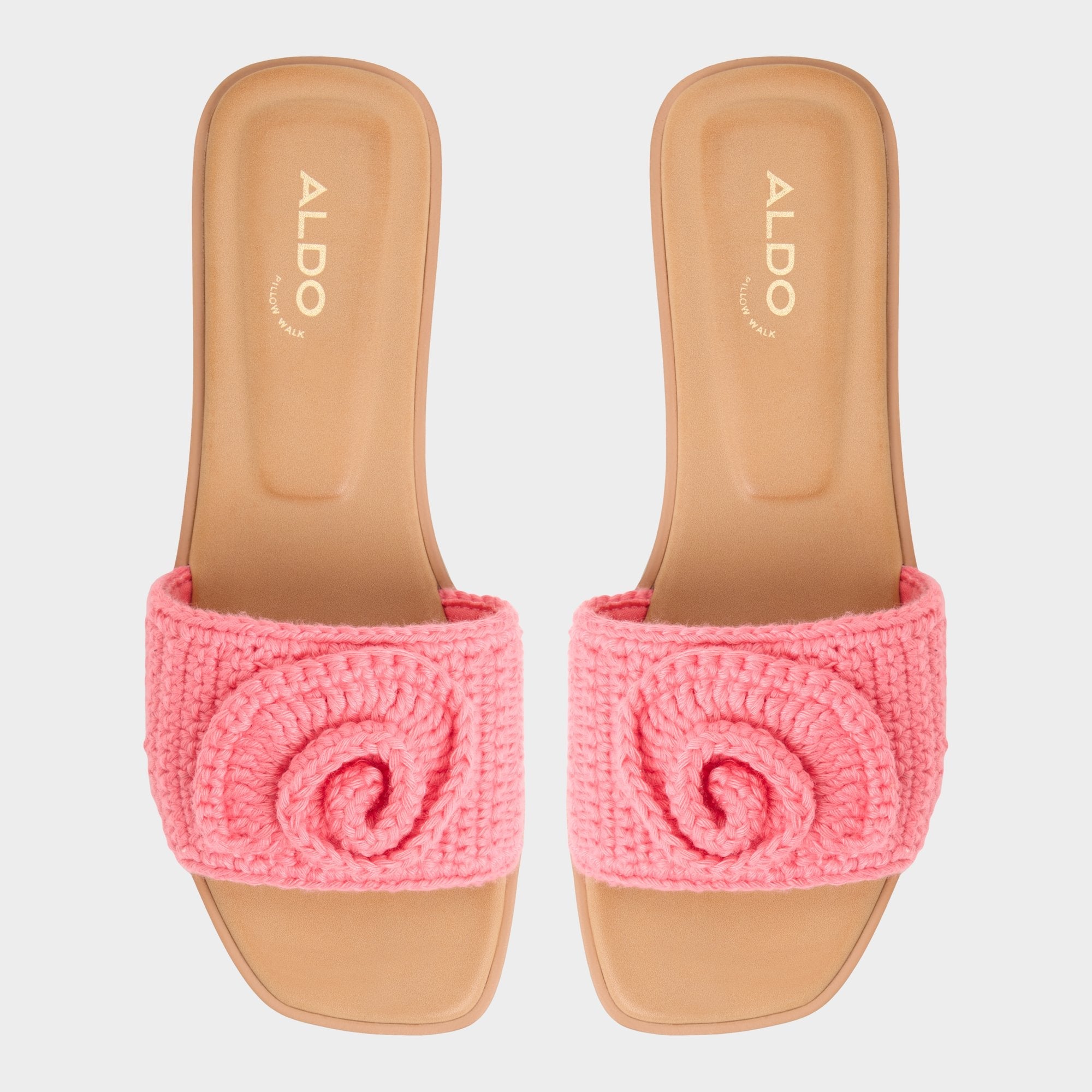Aldo Sabbia Medium Pink Women's Flats - Slide sandal
