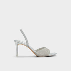 Aldo Aitana in Silver - Strappy heeled sandal, Stiletto heel