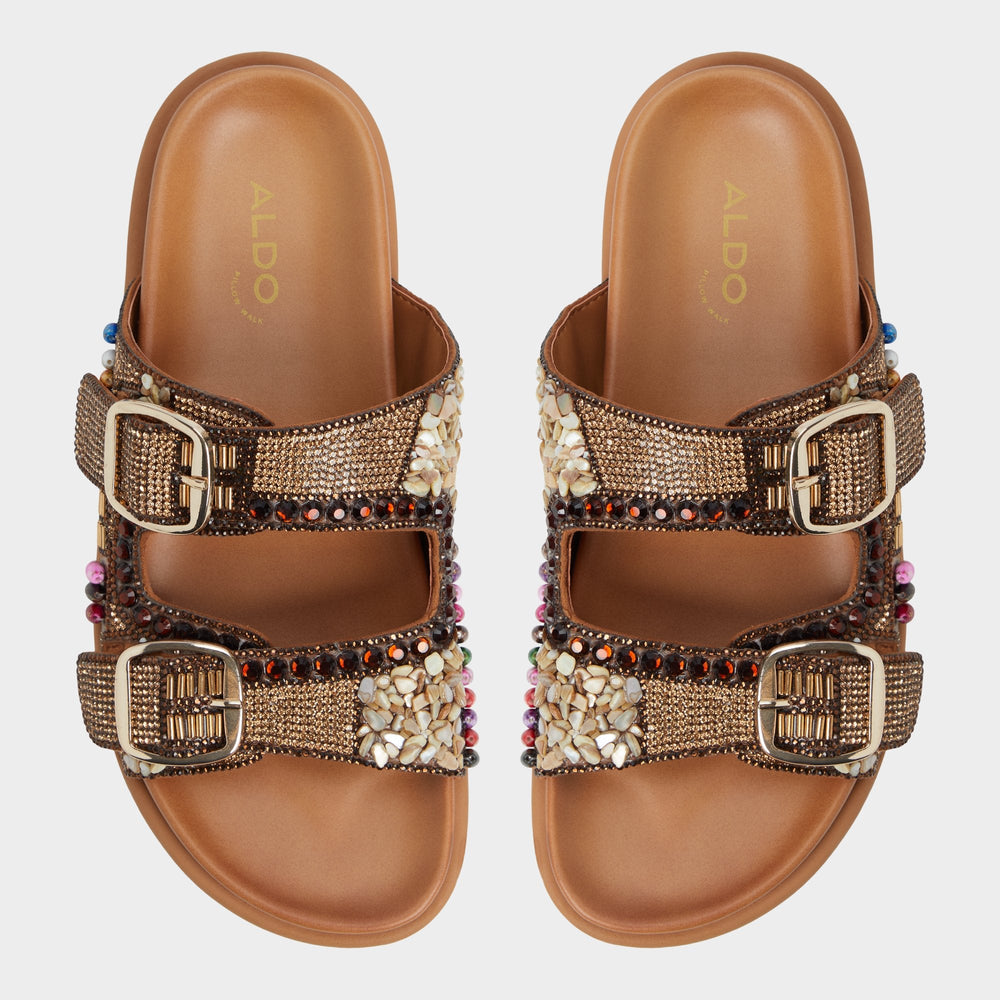 Aldo Bohochic Open Brown Women's Footbed sandals - Footbed sandal