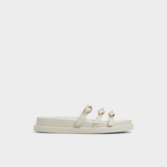 Aldo Zephyra White Women's Footbed sandals - Footbed sandal, Footbed sandal