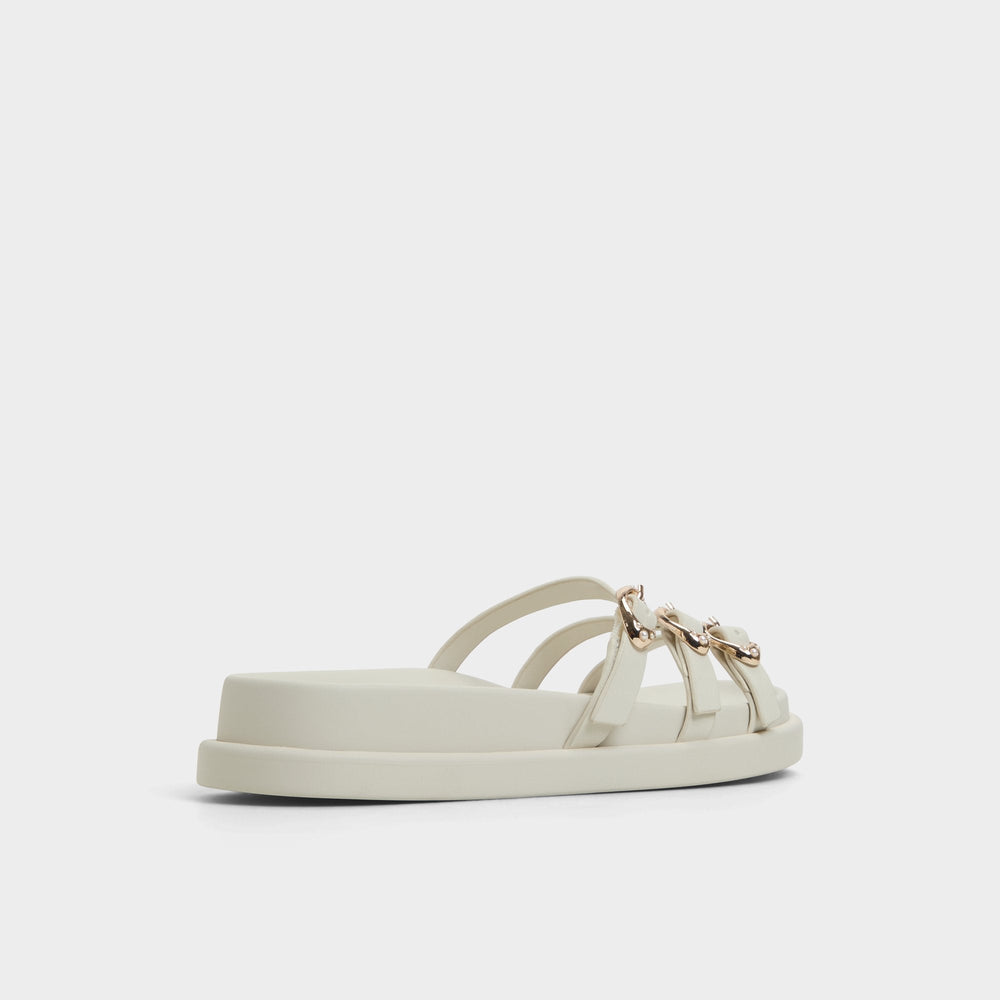 Aldo Zephyra White Women's Footbed sandals - Footbed sandal, Footbed sandal