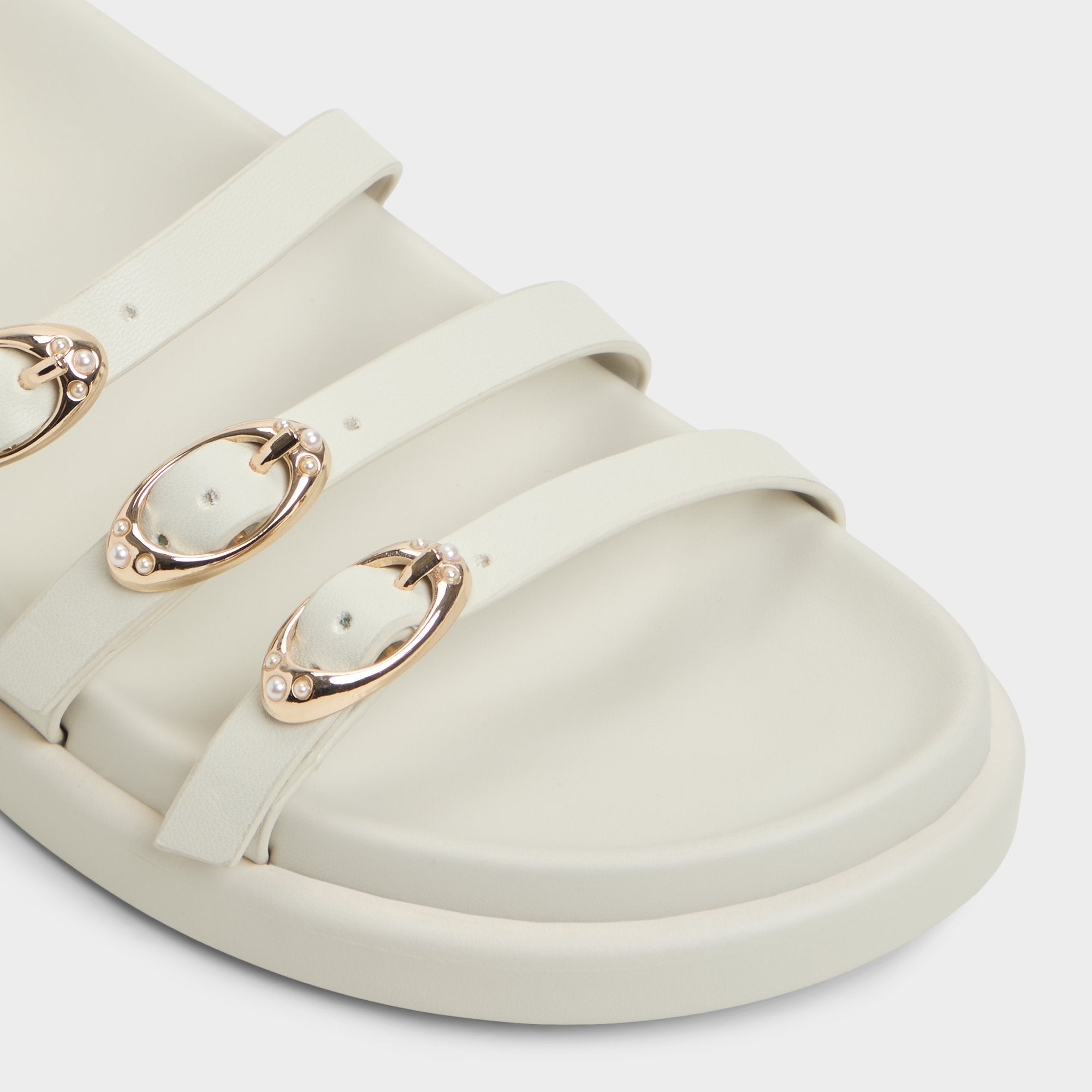 Aldo Zephyra White Women's Footbed sandals - Footbed sandal, Footbed sandal