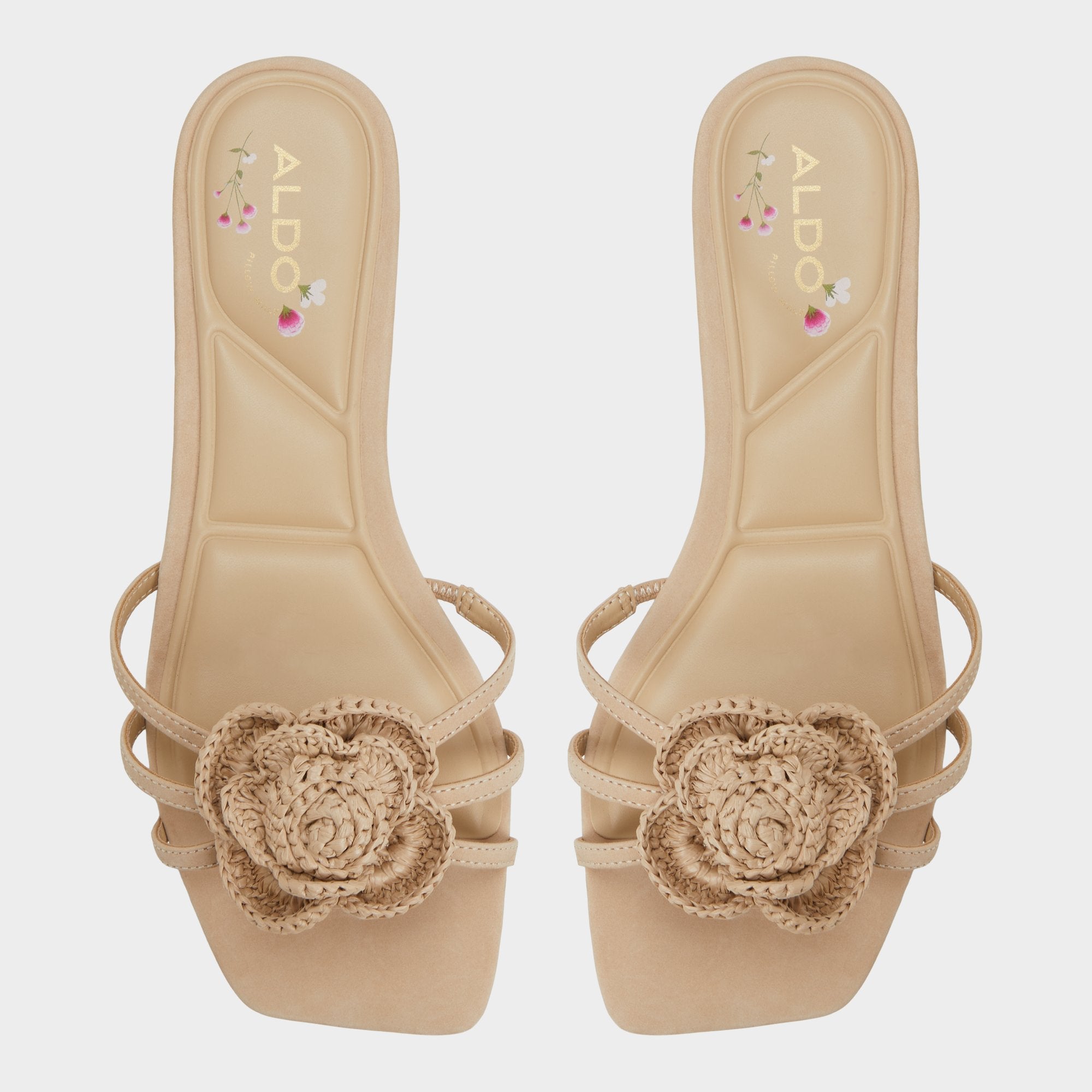 Aldo Wildbloom Sand Women's Travel essentials - Strappy flat sandal