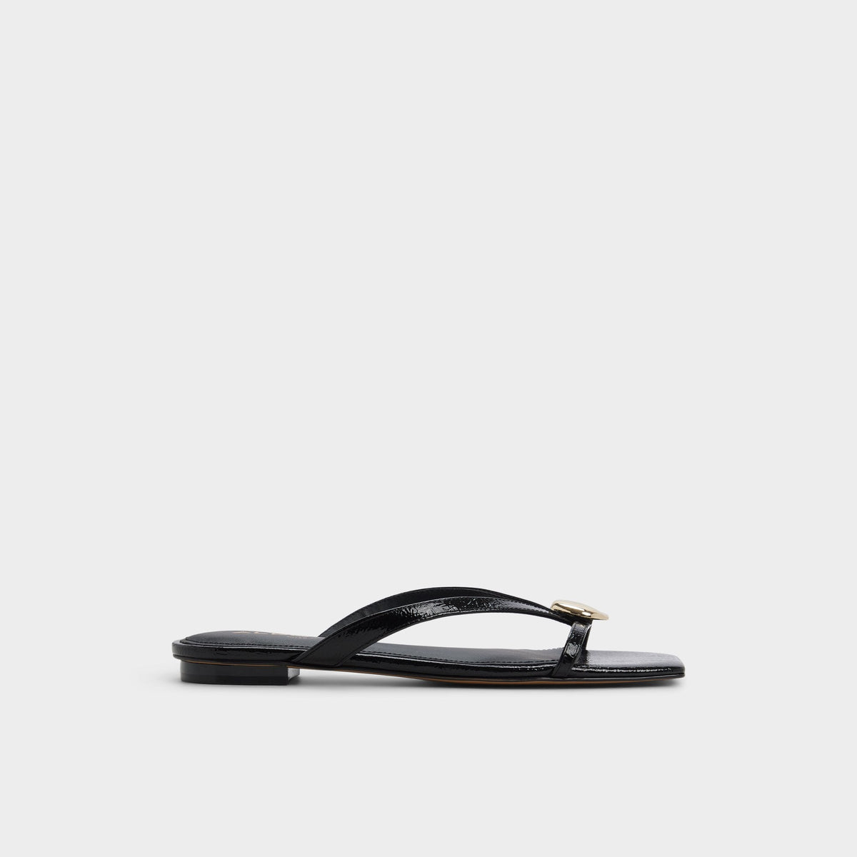Aldo Iliria Black Women's Flats - Slide sandal