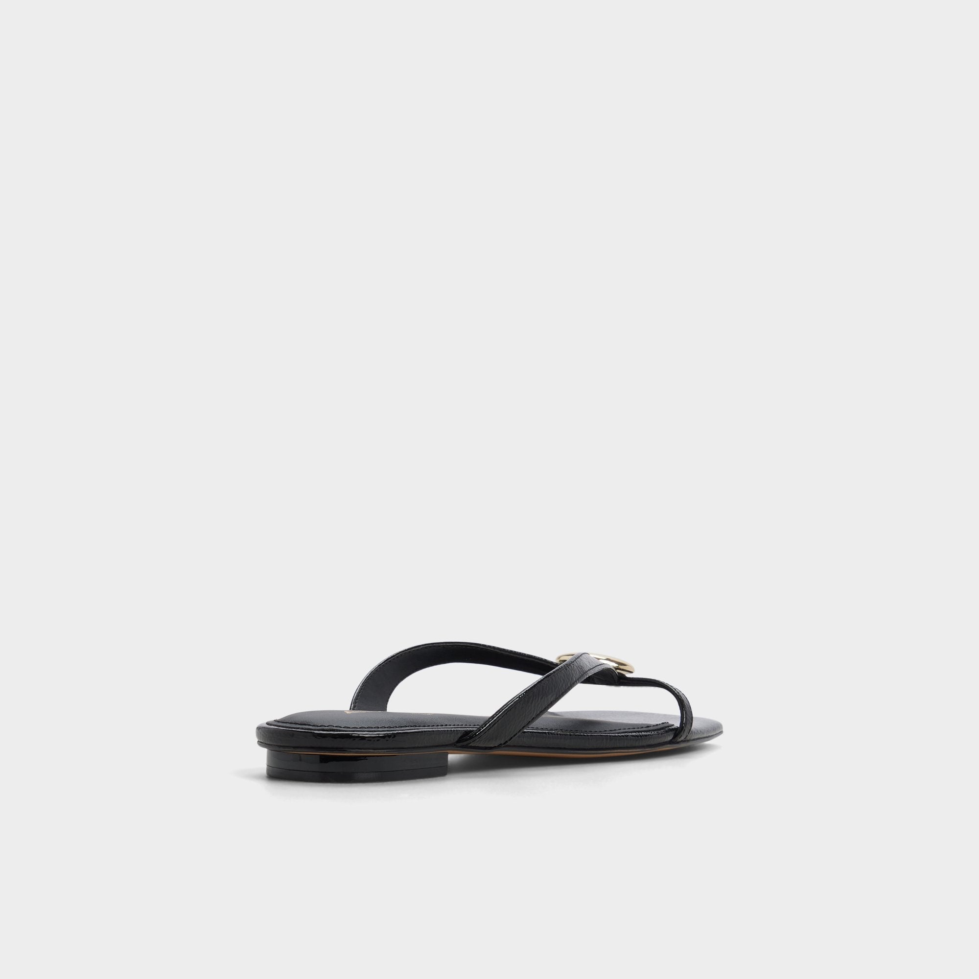 Aldo Iliria Black Women's Flats - Slide sandal