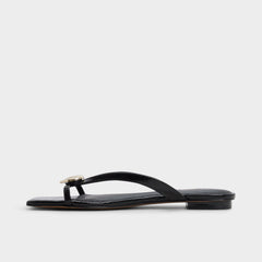 Aldo Iliria Black Women's Flats - Slide sandal