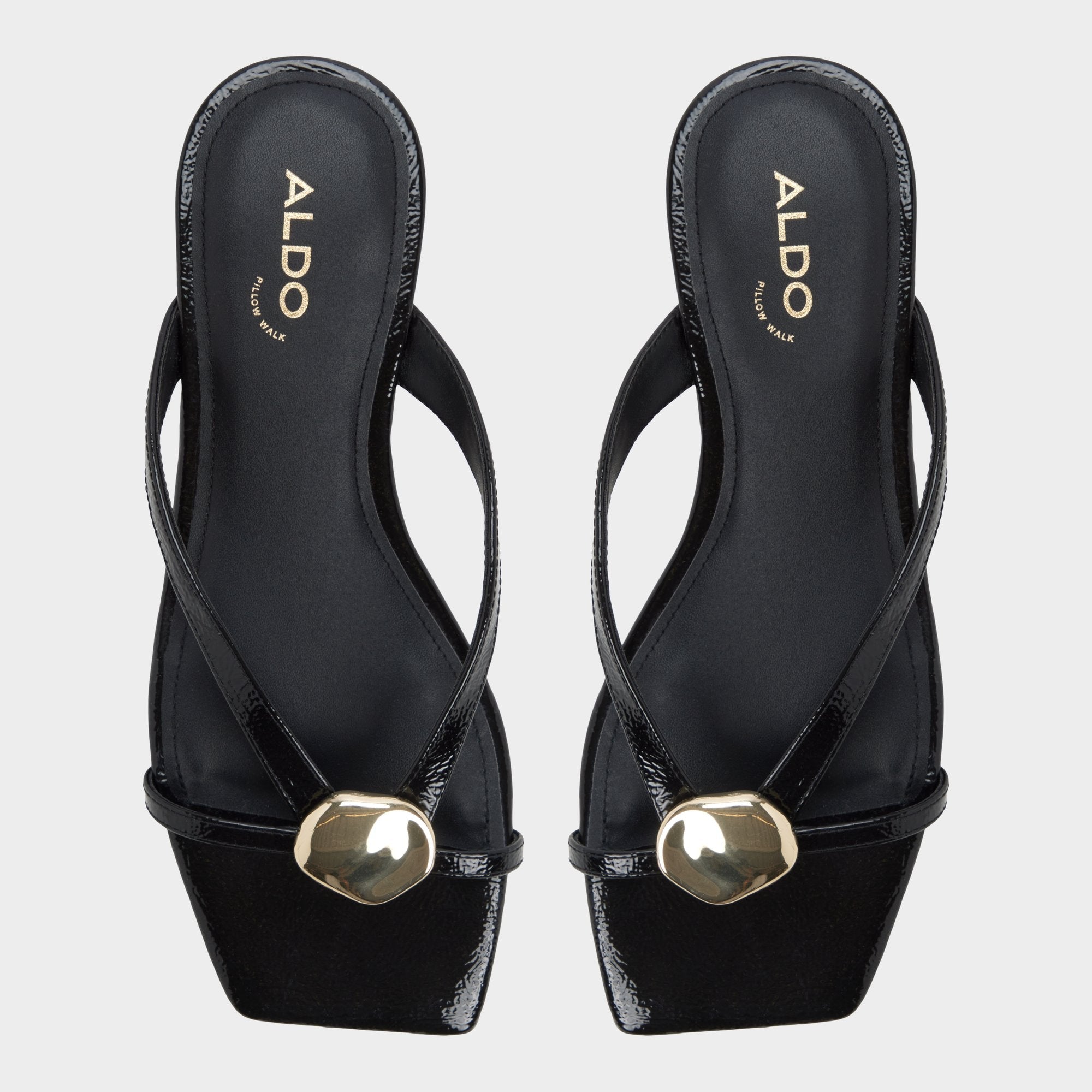 Aldo Iliria Black Women's Flats - Slide sandal