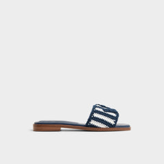 Aldo Sabbia Blue Combo Women's Flats - Slide sandal