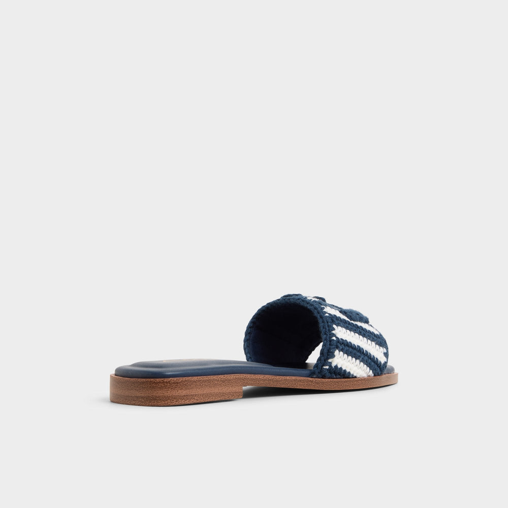 Aldo Sabbia Blue Combo Women's Flats - Slide sandal
