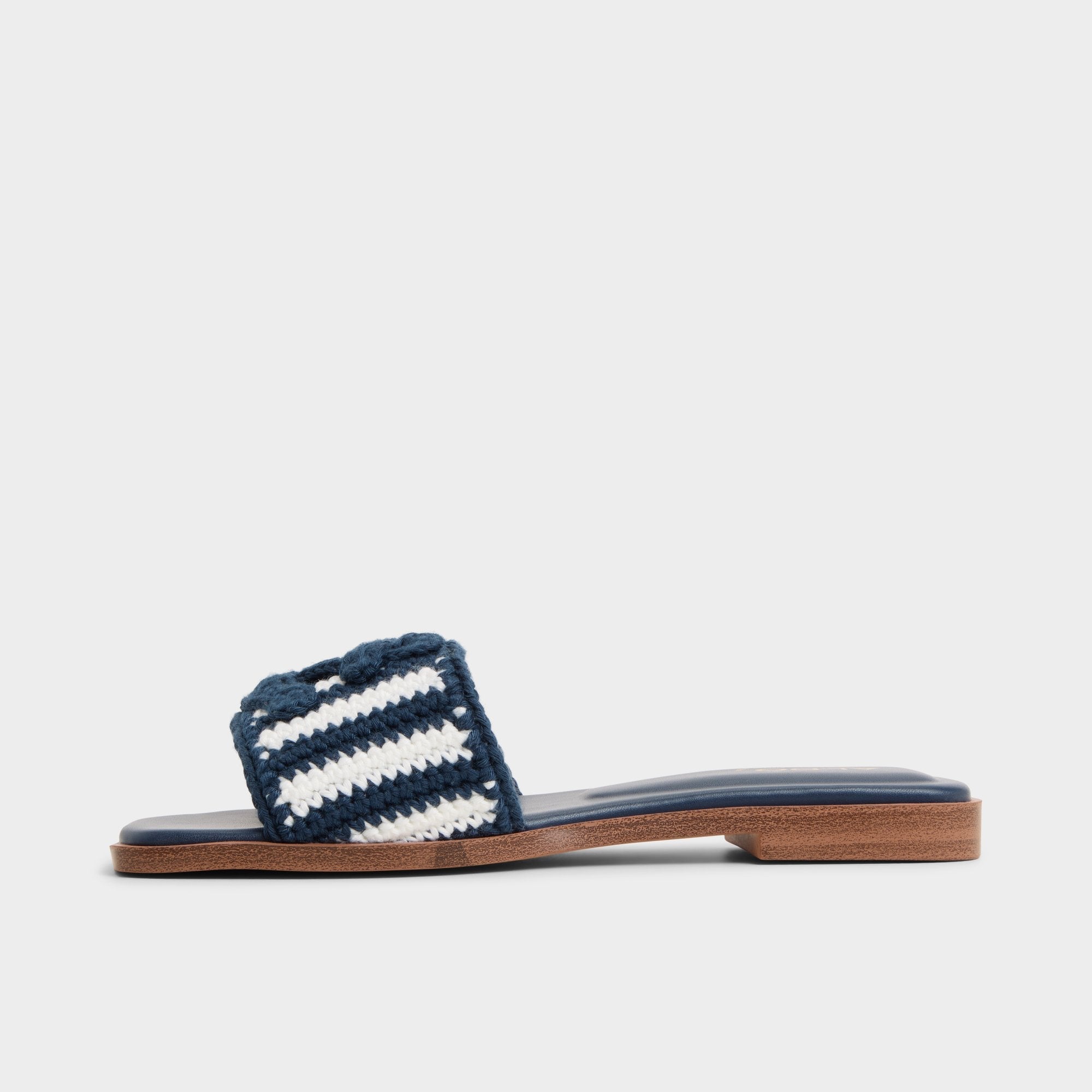 Aldo Sabbia Blue Combo Women's Flats - Slide sandal