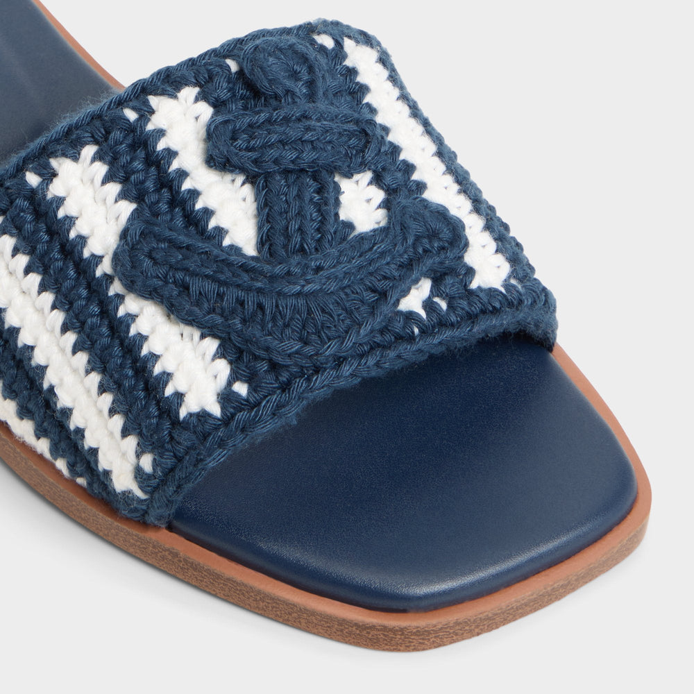 Aldo Sabbia Blue Combo Women's Flats - Slide sandal