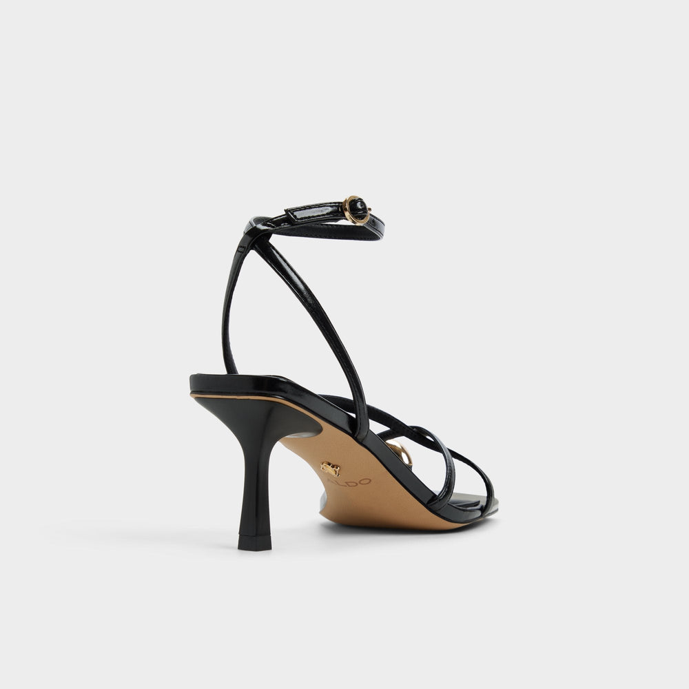 Aldo Elodiah Black Women's Travel essentials - Strappy heeled sandal, Stiletto heel