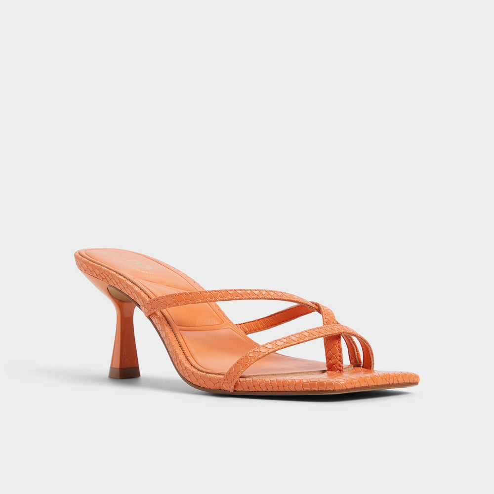 Aldo Calypsa Medium Orange Women's Heeled mules - Strappy heeled sandal