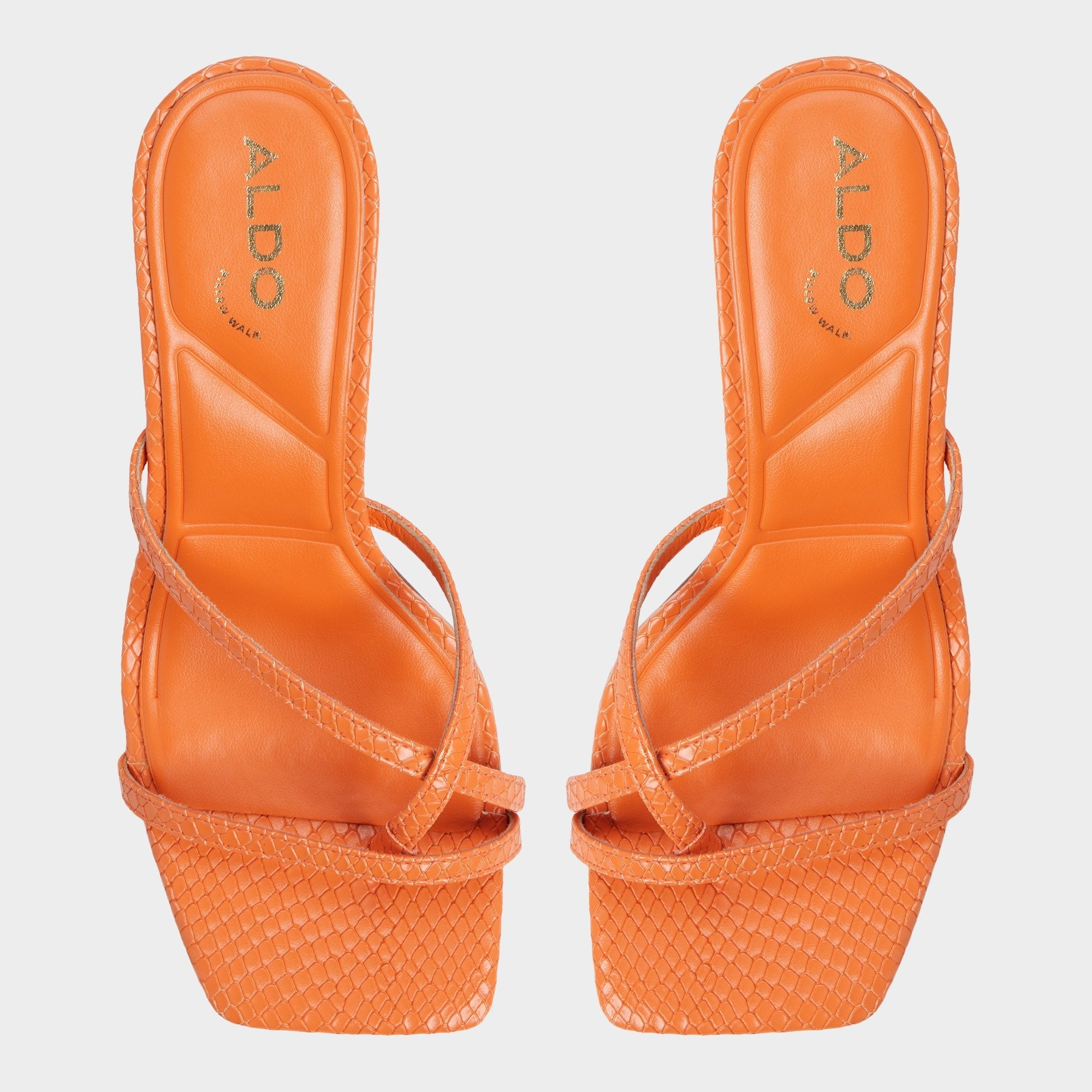 Aldo Calypsa Medium Orange Women's Heeled mules - Strappy heeled sandal