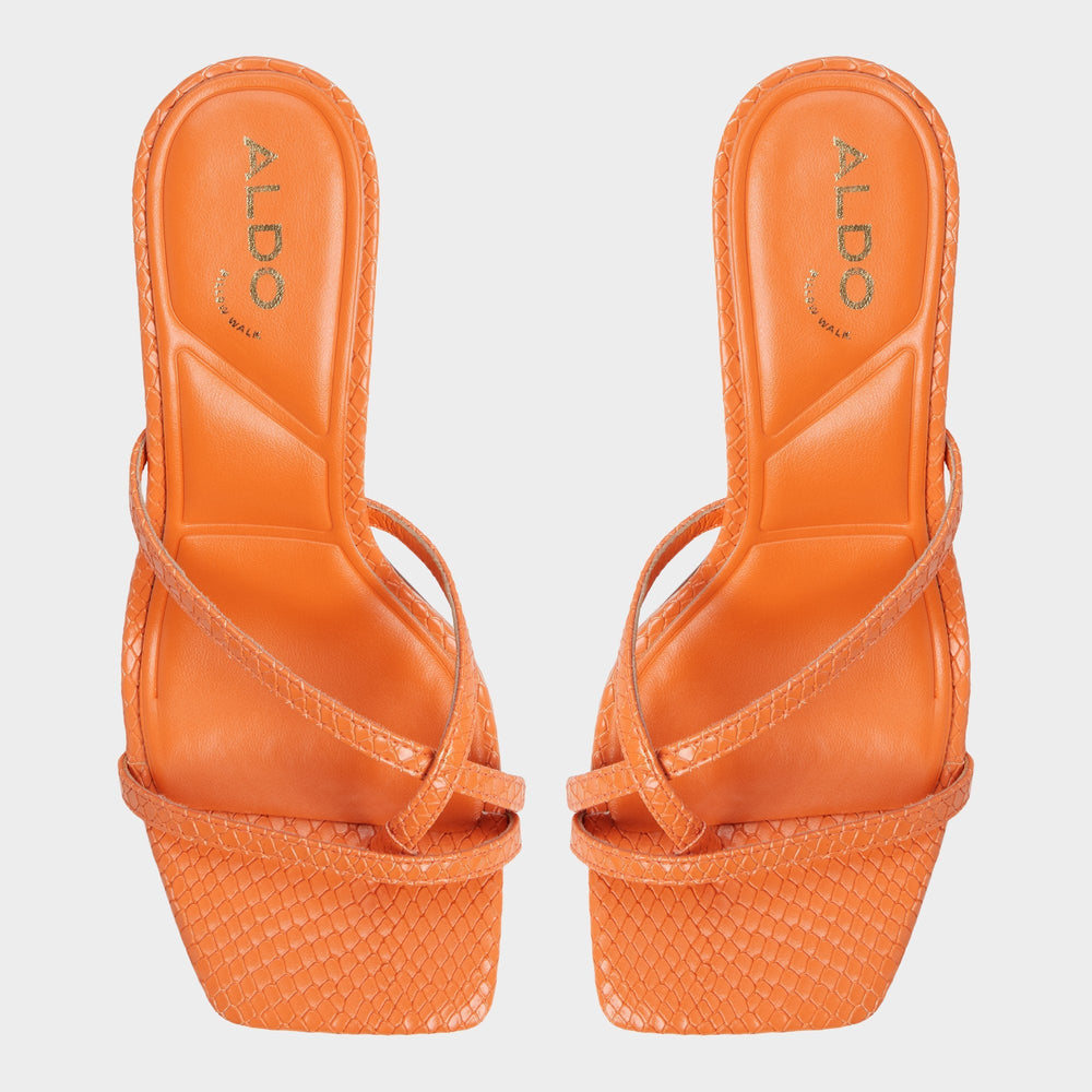 Aldo Calypsa Medium Orange Women's Heeled mules - Strappy heeled sandal