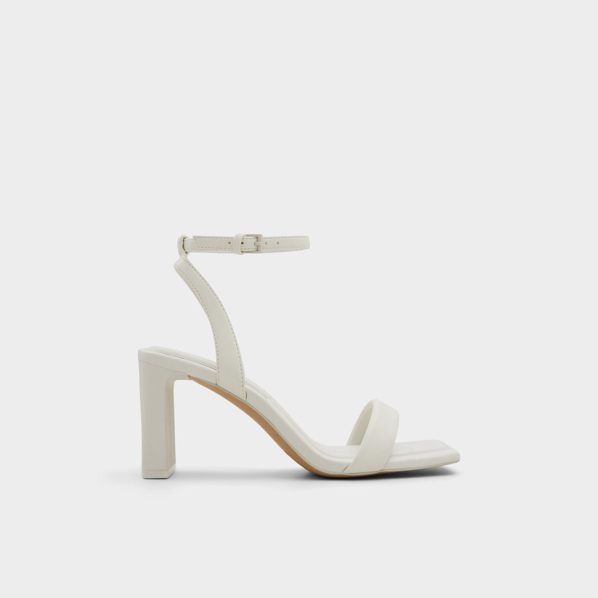 Aldo Aurorai White/Bone Women's Strappy sandals - Strappy heeled sandal, Block heel