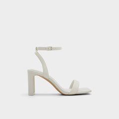 Aldo Aurorai White/Bone Women's Strappy sandals - Strappy heeled sandal, Block heel