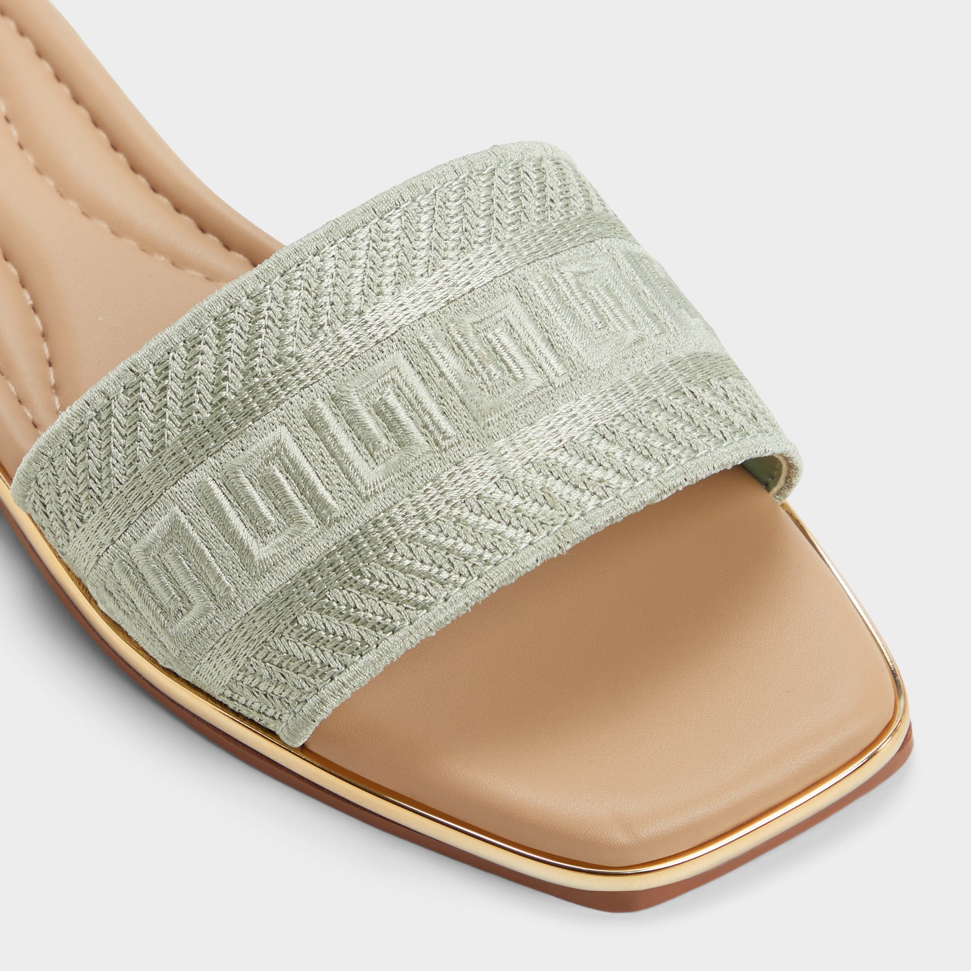 Aldo Oceania Other Green Women's Flats - Slide sandal