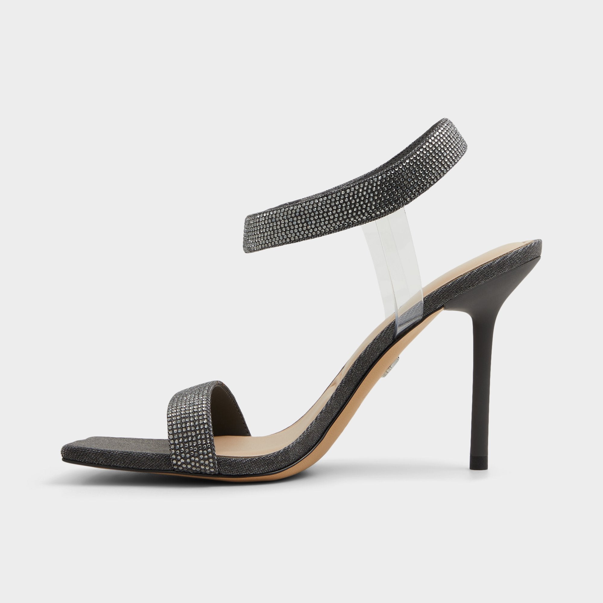 Aldo Rosy Dark Grey Women's Strappy sandals - Strappy heeled sandal
