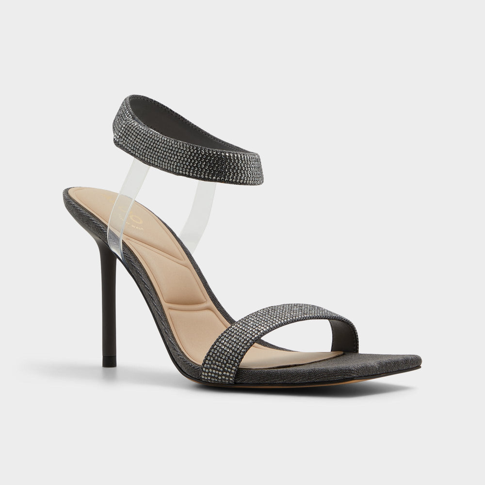 Aldo Rosy Dark Grey Women's Strappy sandals - Strappy heeled sandal