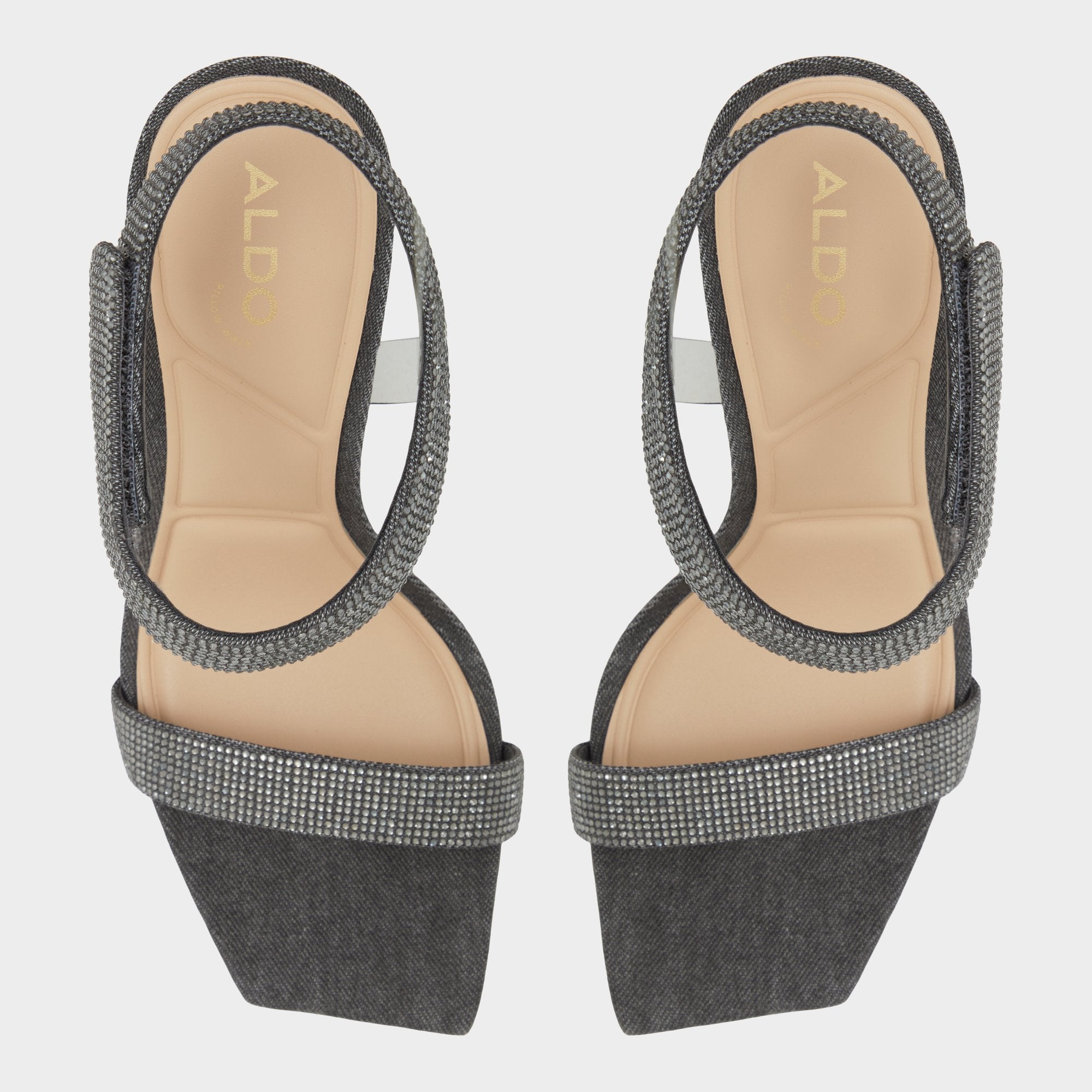 Aldo Rosy Dark Grey Women's Strappy sandals - Strappy heeled sandal