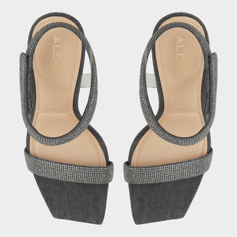 Aldo Rosy Dark Grey Women's Strappy sandals - Strappy heeled sandal