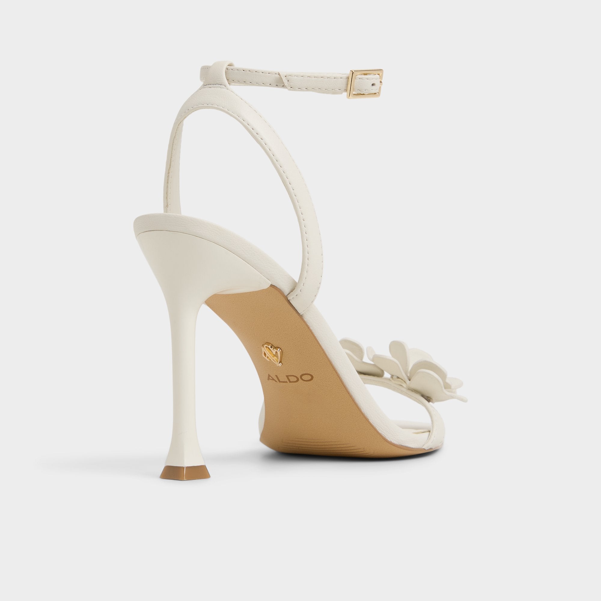 Aldo Daisylily White/Bone Women's Heeled sandals - Strappy heeled sandal, Stiletto heel