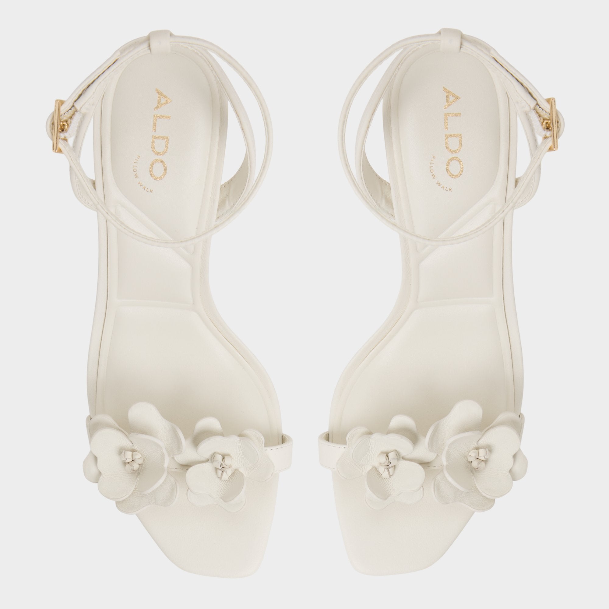 Aldo Daisylily White/Bone Women's Heeled sandals - Strappy heeled sandal, Stiletto heel