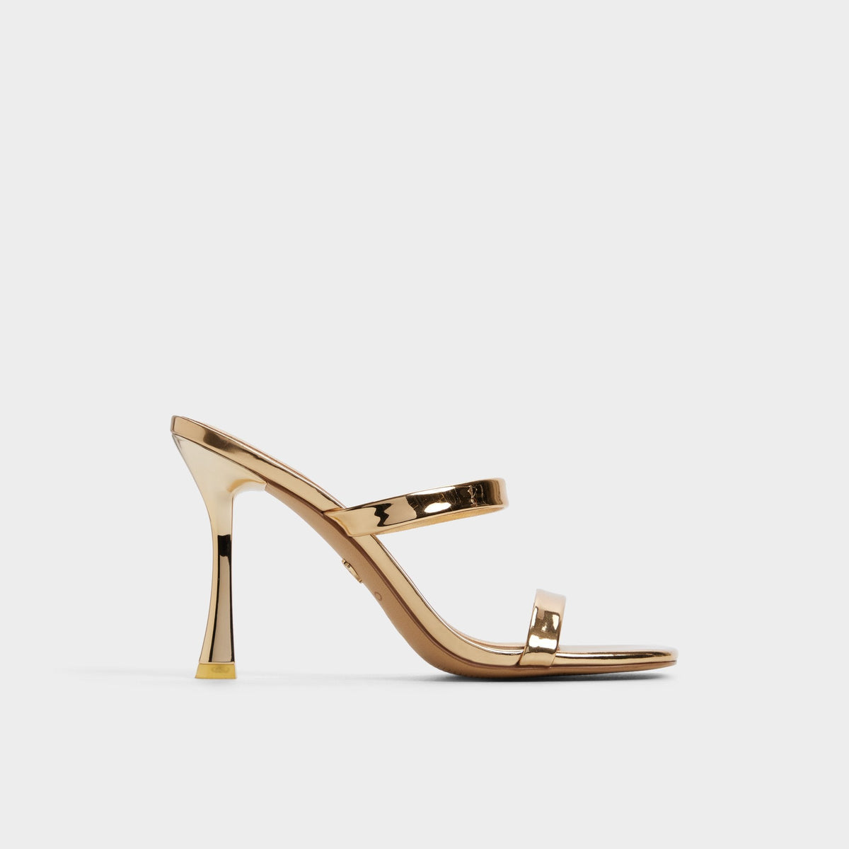 Aldo Evalyn in Gold - Strappy heeled sandal, Stiletto heel